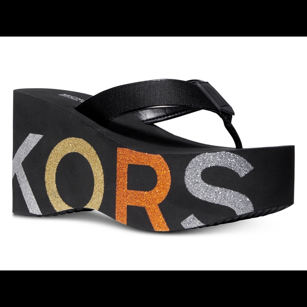Michael Kors Wedge Flip Flops - Picture 1 of 1